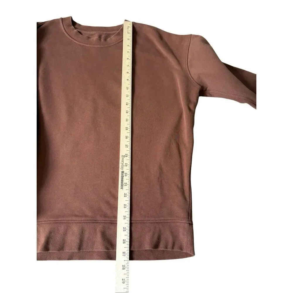 Lululemon Perfectly Oversized Crewneck Pullover size‎ 4 6 Brown